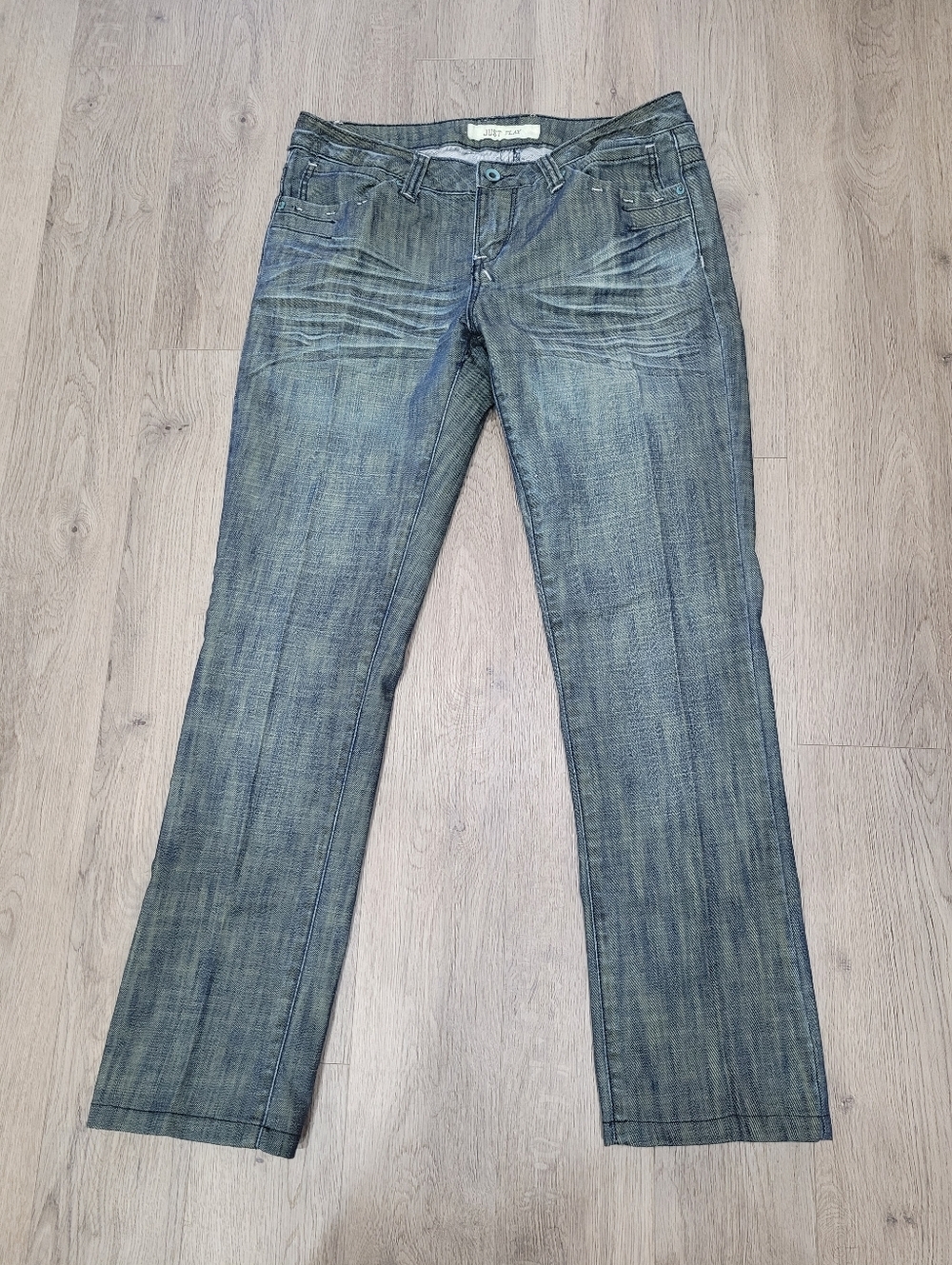 Y2K Just Play Blue Denim Jeans Straight Leg Size: 31
